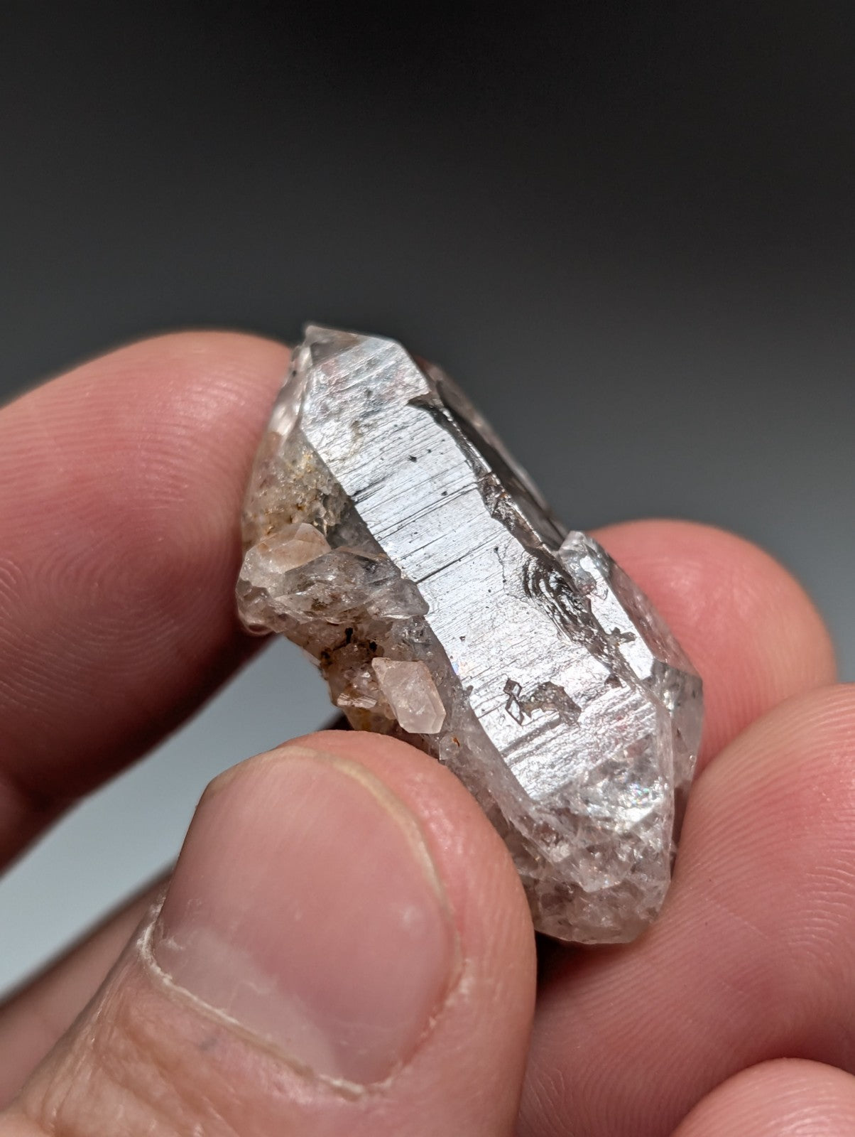Phantom Quartz Crystal Point, Double Terminated, Garland County, Arkansas, USA