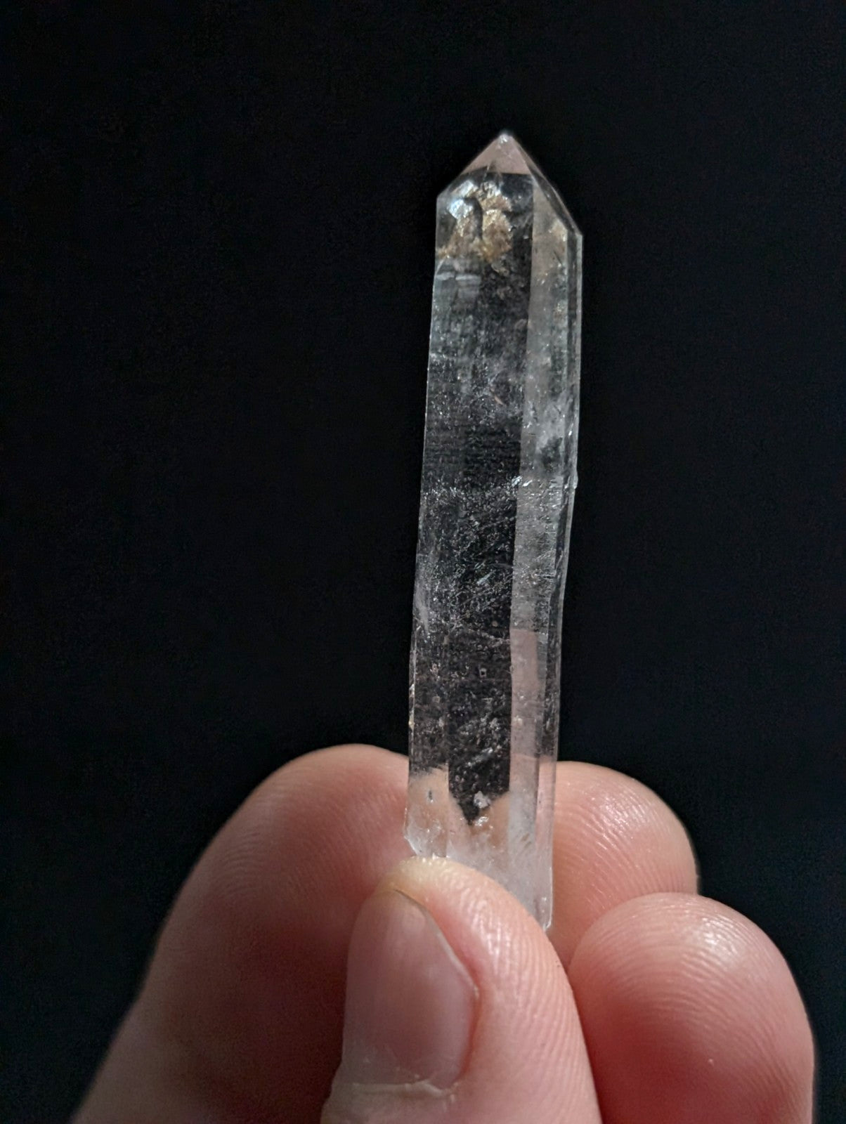 A+ RARE Quartz Crystal Point w/ Calcite inclusions, Montgomery County, Arkansas
