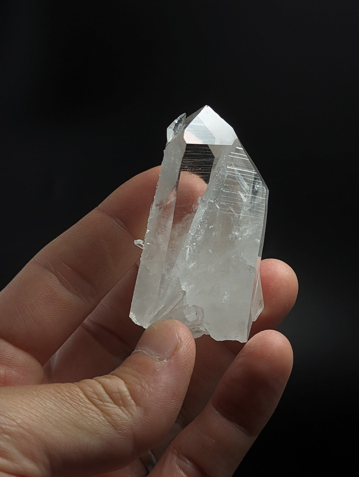 A+ Quartz Crystal w/ etchings, Amazing Old Stock, Garland County, Arkansas, ooak