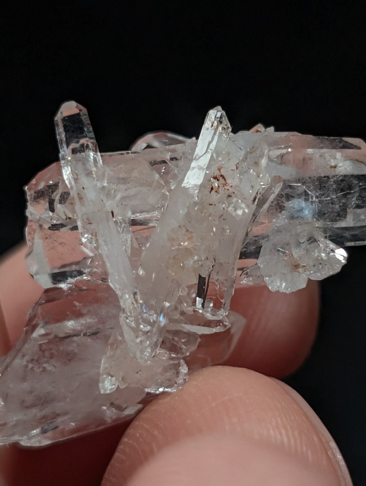 Clear Faden Quartz Crystal Cluster, Montgomery County, Arkansas, USA, A+