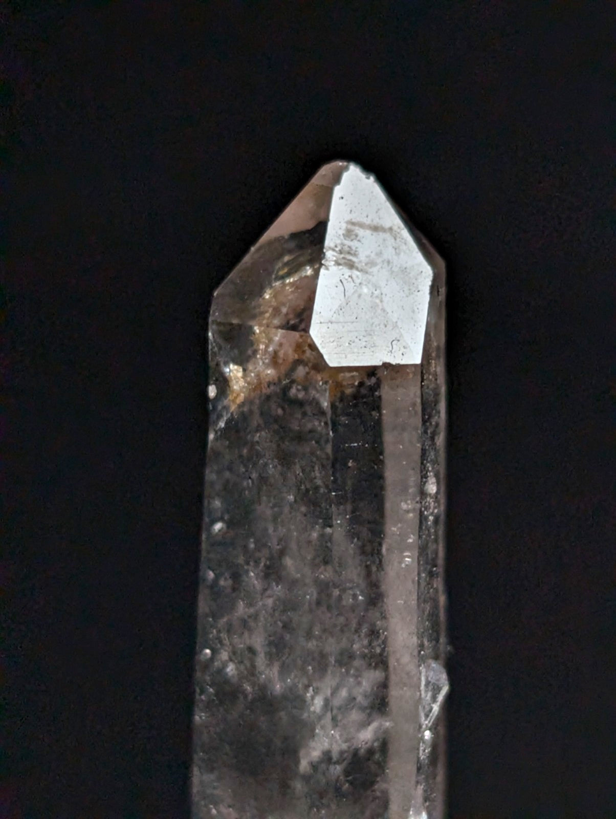 A+ RARE Quartz Crystal Point w/ Calcite inclusions, Montgomery County, Arkansas