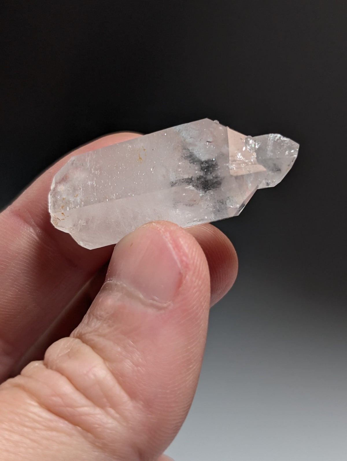 VERY Unique Quartz Crystal Point, Garland County, Arkansas, Double Terminated
