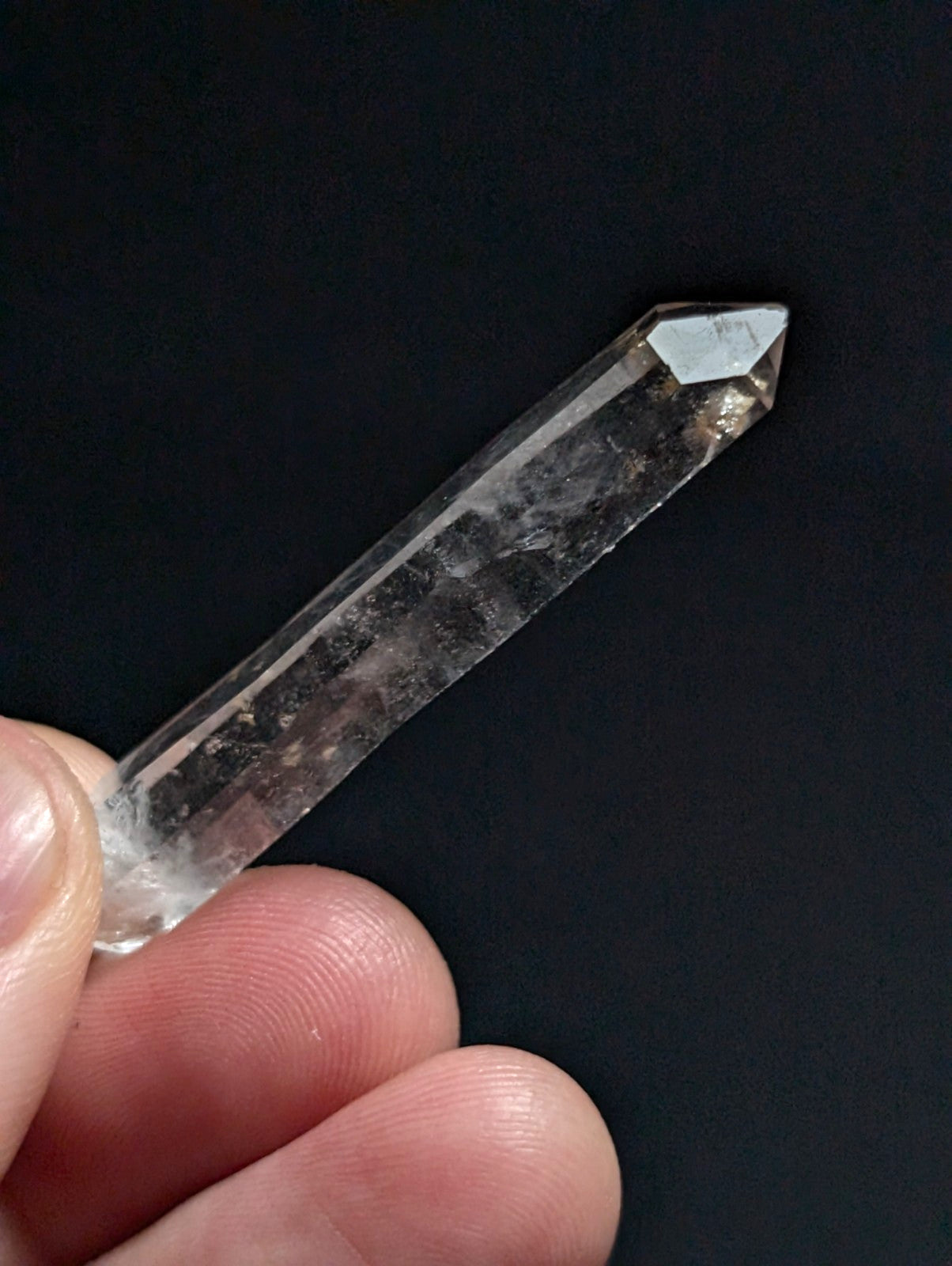 A+ RARE Quartz Crystal Point w/ Calcite inclusions, Montgomery County, Arkansas