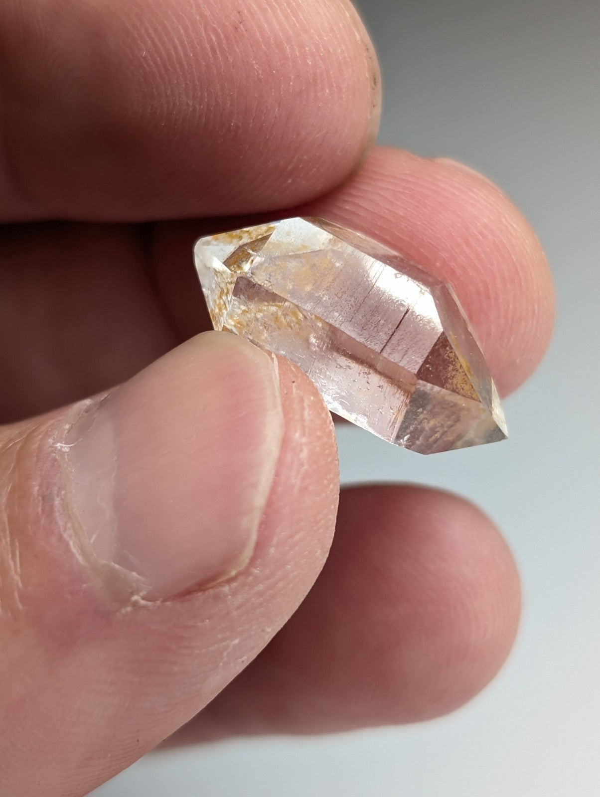 Set of 8 Double Terminated Quartz Crystals from Garland County, Arkansas , A+