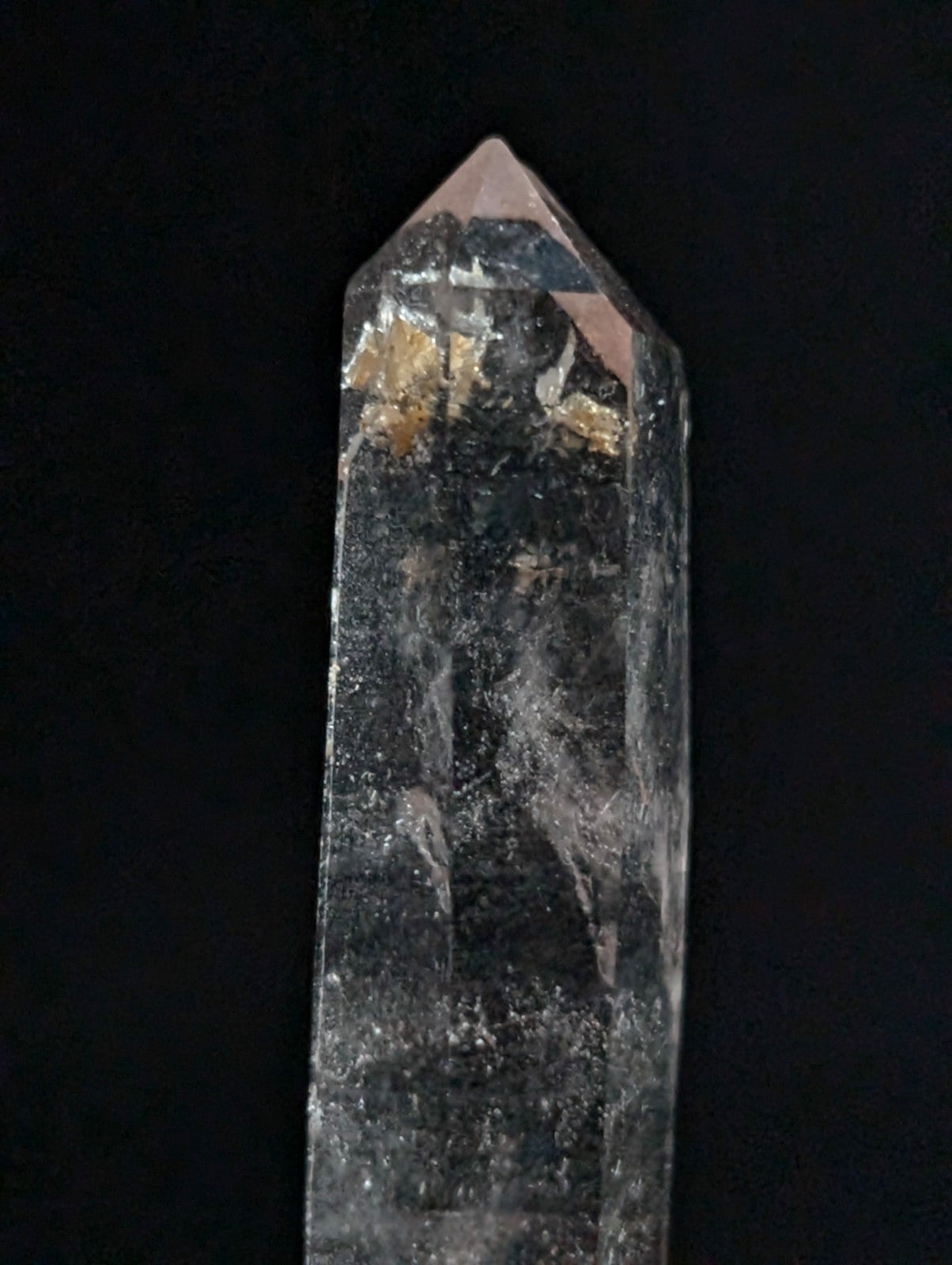 A+ RARE Quartz Crystal Point w/ Calcite inclusions, Montgomery County, Arkansas