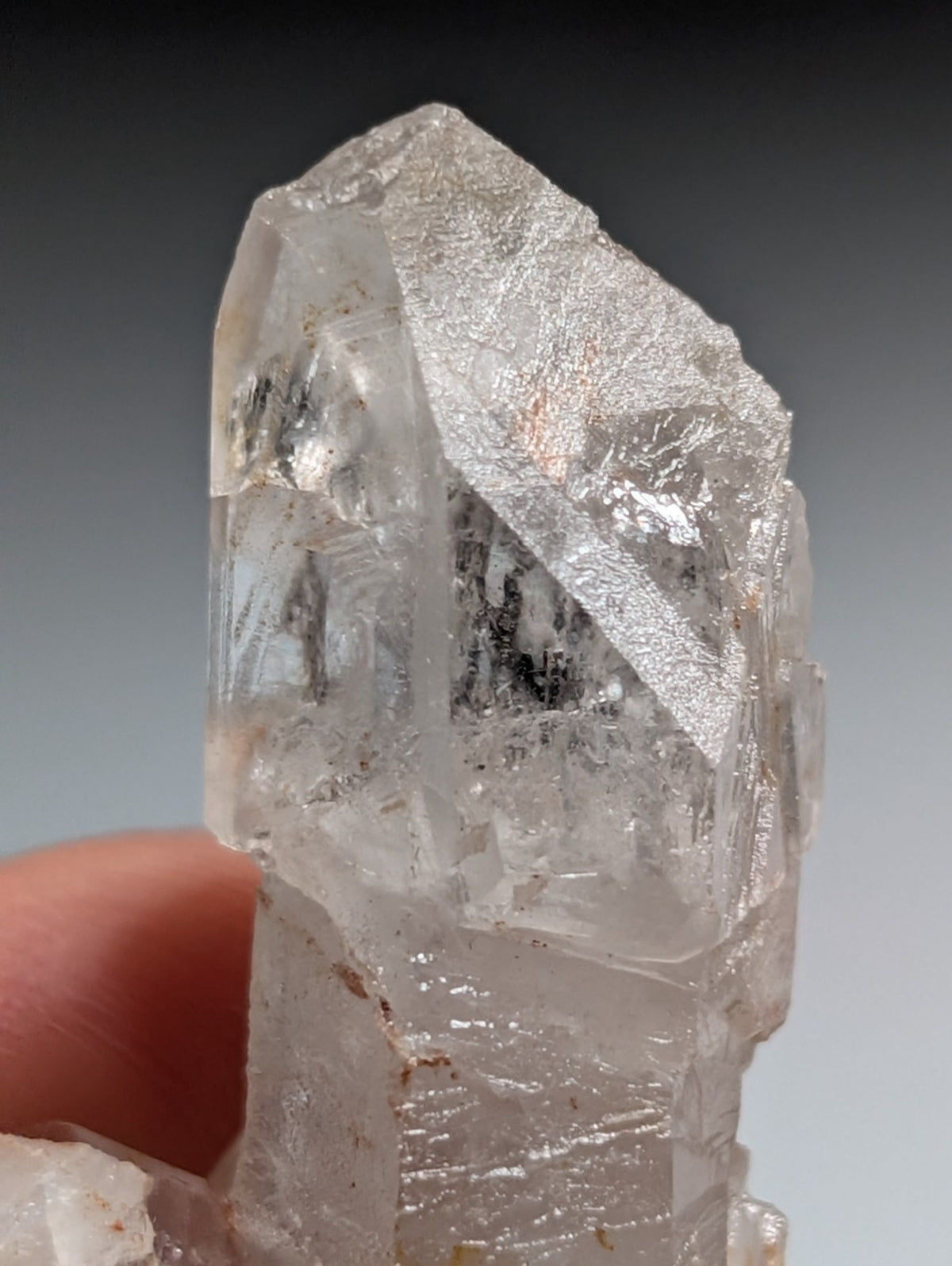 VERY unique Growth Interference Quartz Crystal - Montgomery County, Arkansas