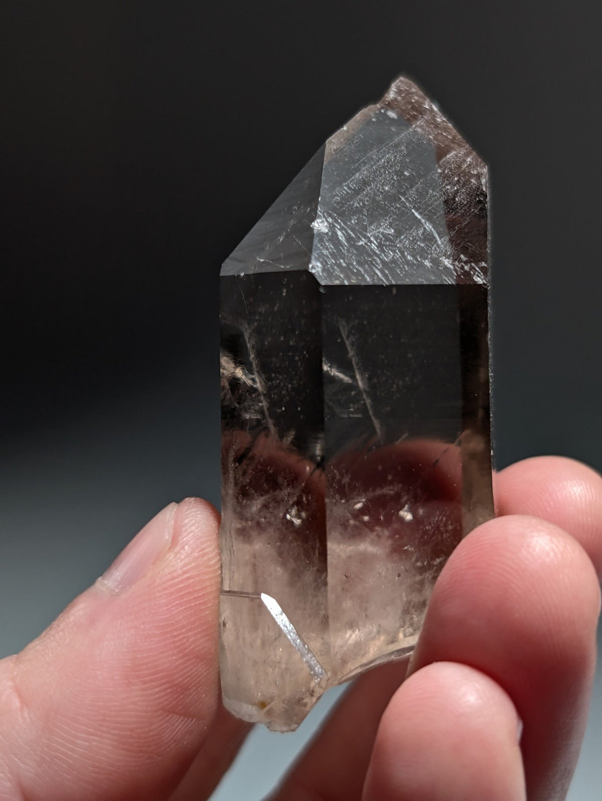 Natural Smoky Quartz Crystal w/Very unique inclusions, Garland Co. Arkansas RARE
