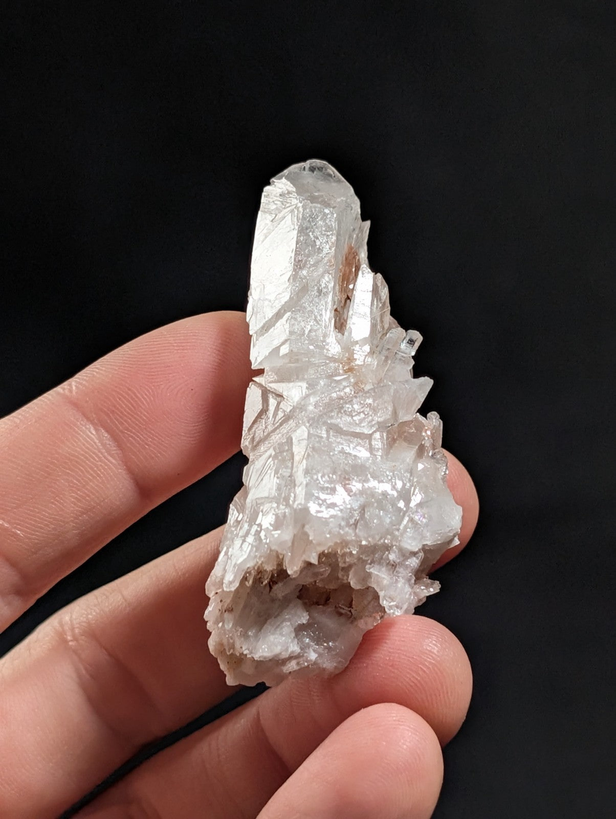 Growth Interference Quartz Crystal Point, Old Stock, Montgomery County, Arkansas