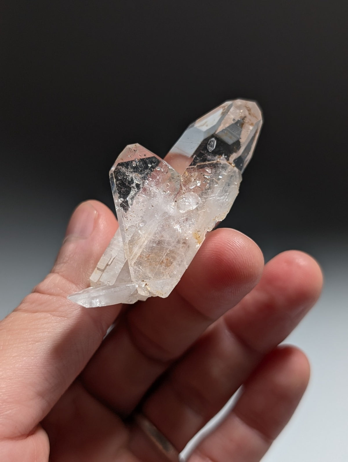 A+ Quartz Crystal Oddity w/ "Heart", Double Terminated, Garland County, Arkansas