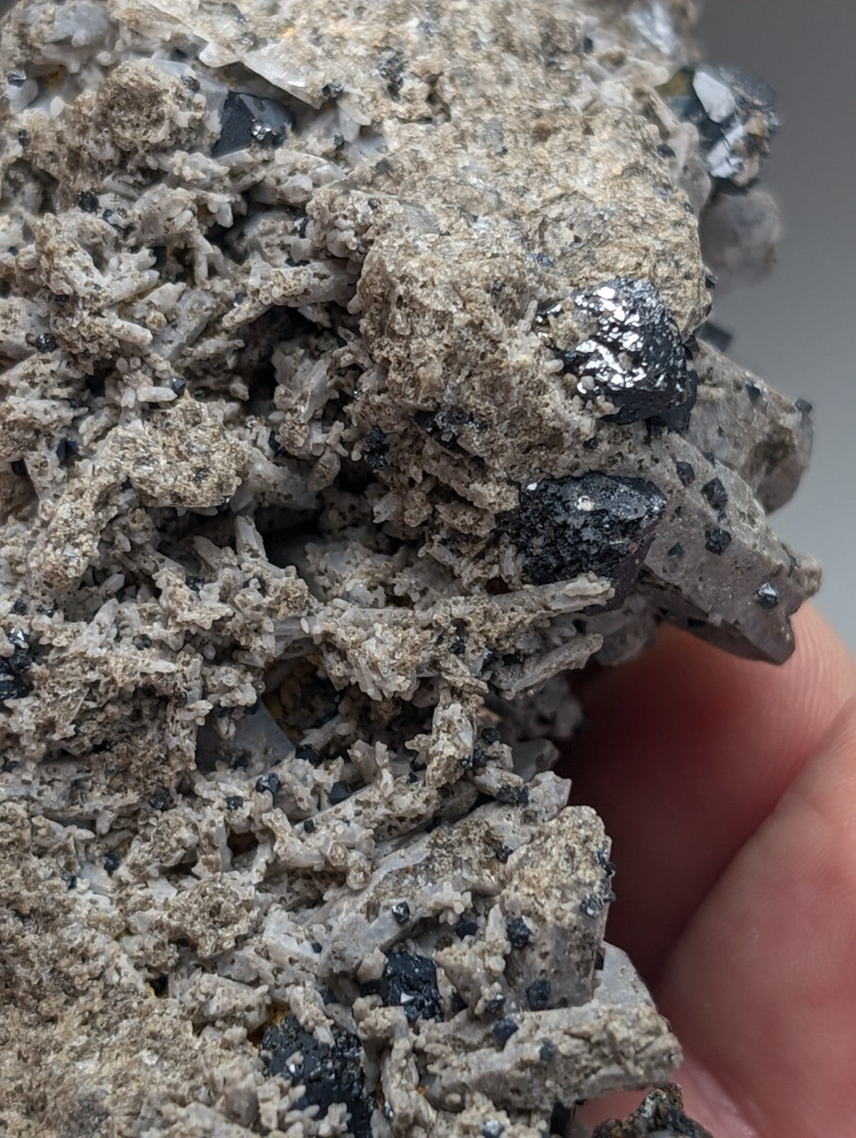 Large Brookite Crystals on Smoky Quartz, Magnet Cove, Arkansas, USA, ex Delinde