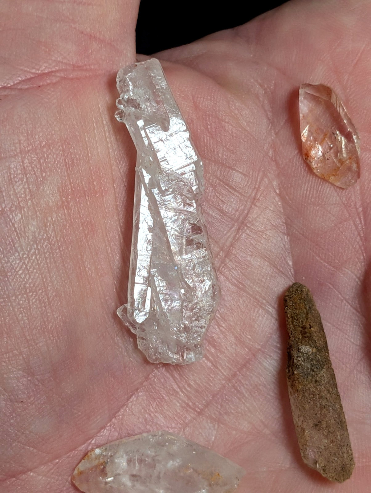 Set of 7 Arkansas Quartz Crystals, Garland County, Unique & OOAK
