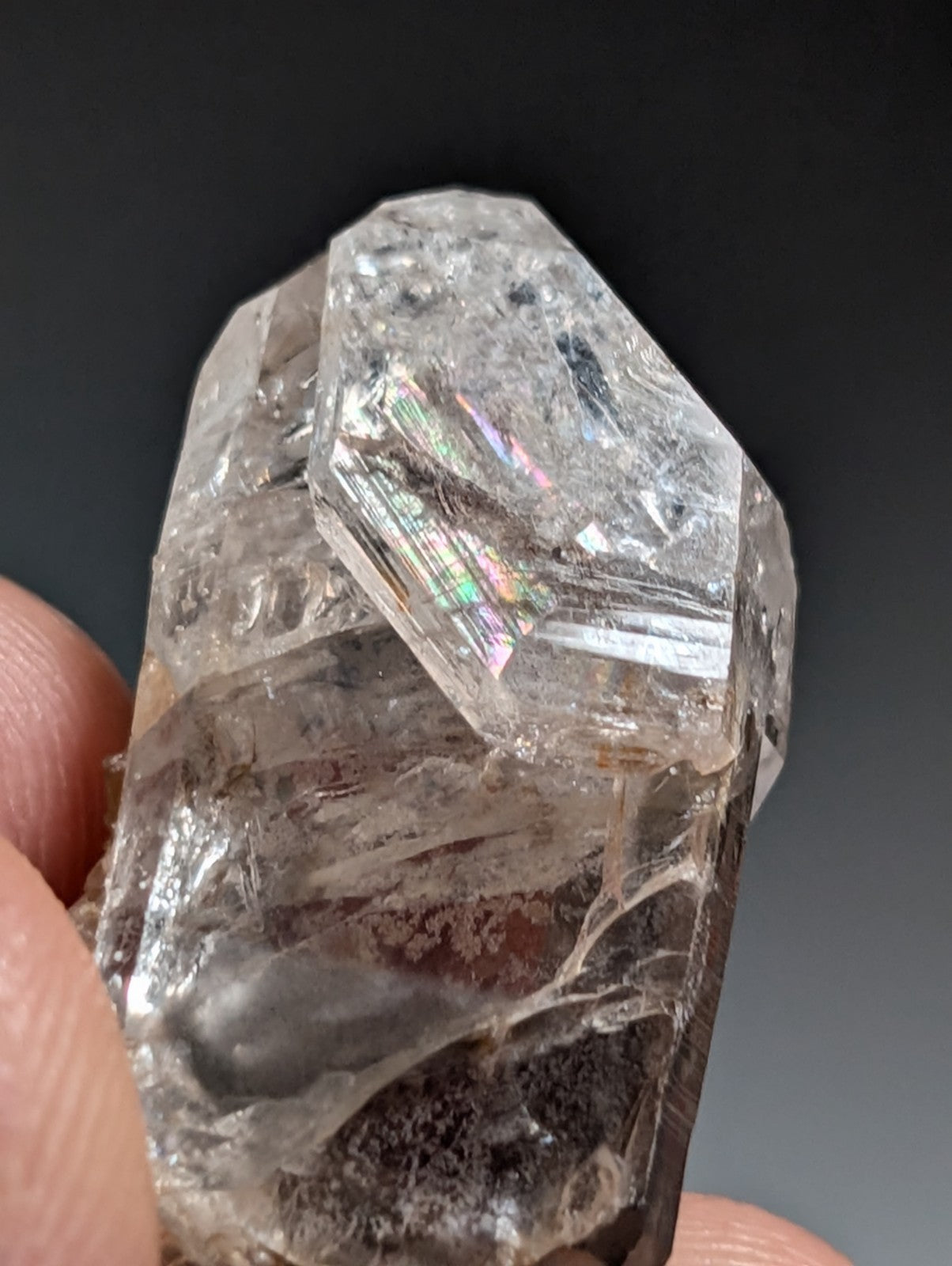 Phantom Quartz Crystal Point, Double Terminated, Garland County, Arkansas, USA