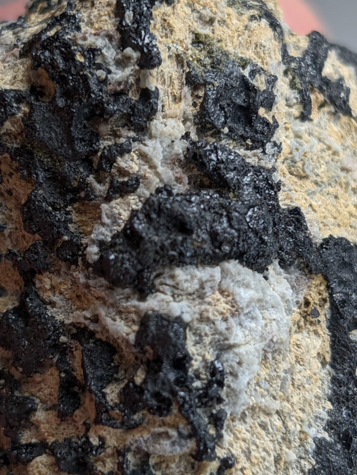 Garnet on Syenite matrix, Magnet Cove, Hot Spring County, Arkansas, Old Stock