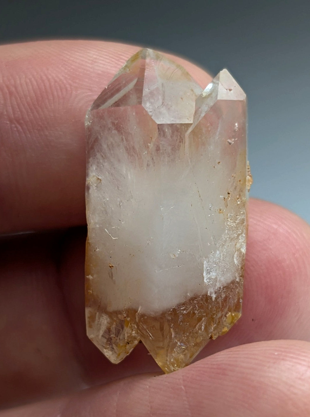 Unique Quartz Crystal Point w/ DT form, Garland County, Arkansas, USA