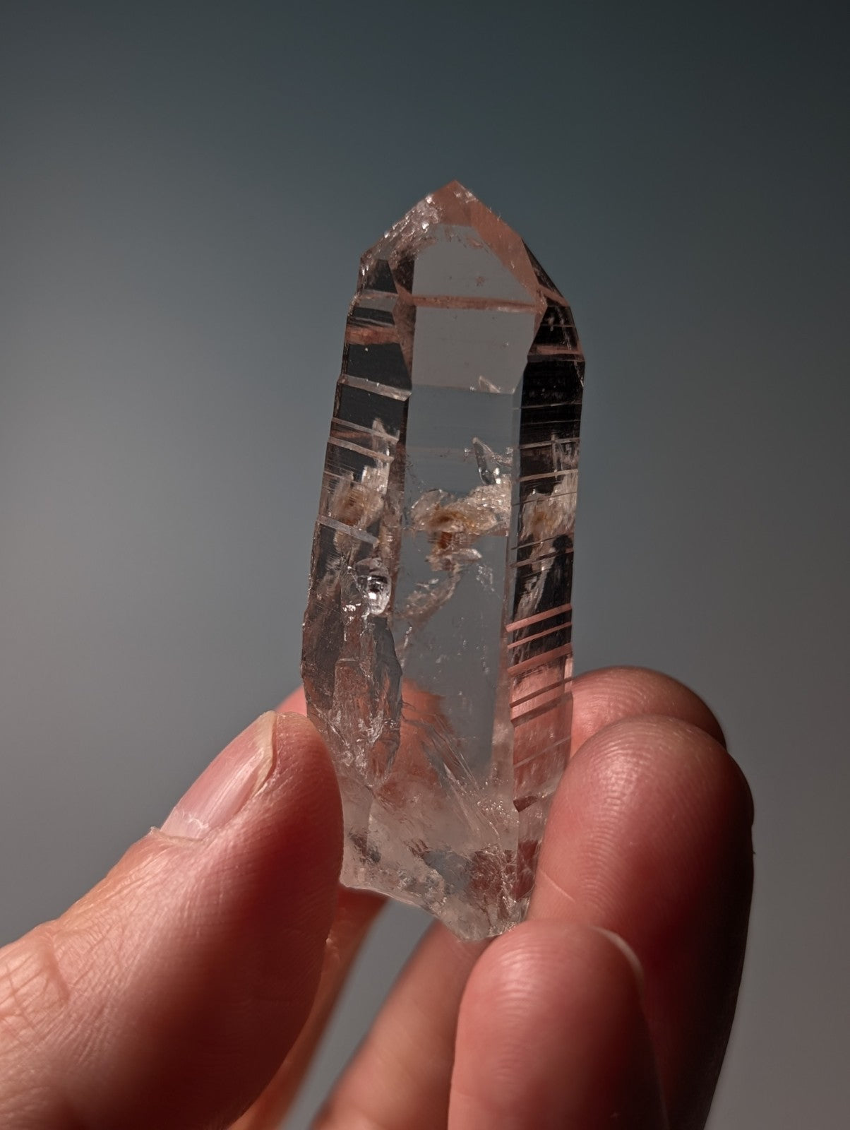 A+++ "Lemurian" Quartz Crystal Point, Garland County, Arkansas, USA, A+