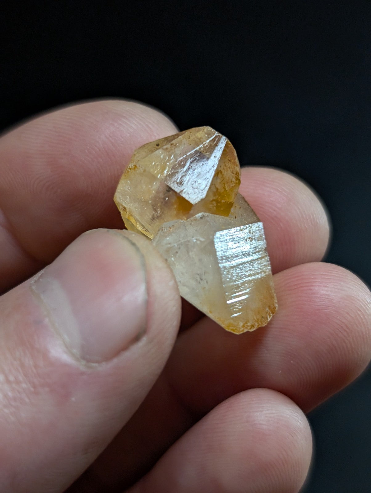 Set of x6 Arkansas Quartz Crystals -unique variety set, Garland County, Arkansas