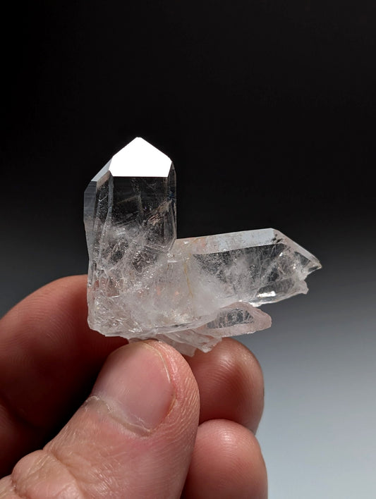 Japan Law Quartz Crystal, Collier Creek, Montgomery County, Arkansas, VERY RARE