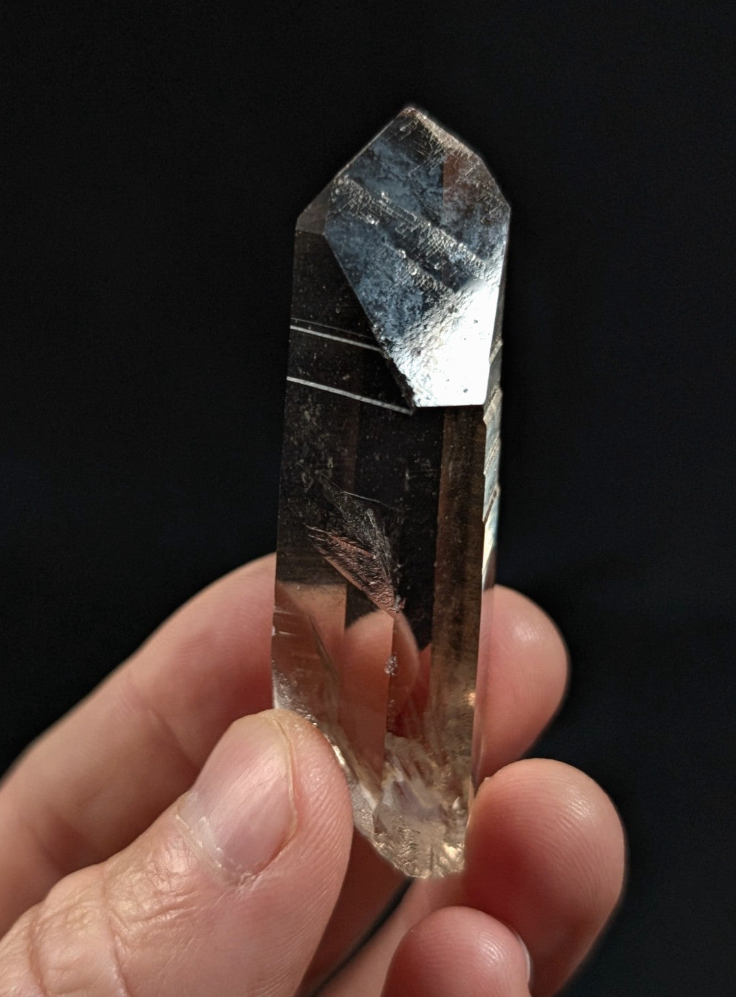 Natural Smoky Quartz Crystal w/ Very unique inclusions, Garland County, Arkansas