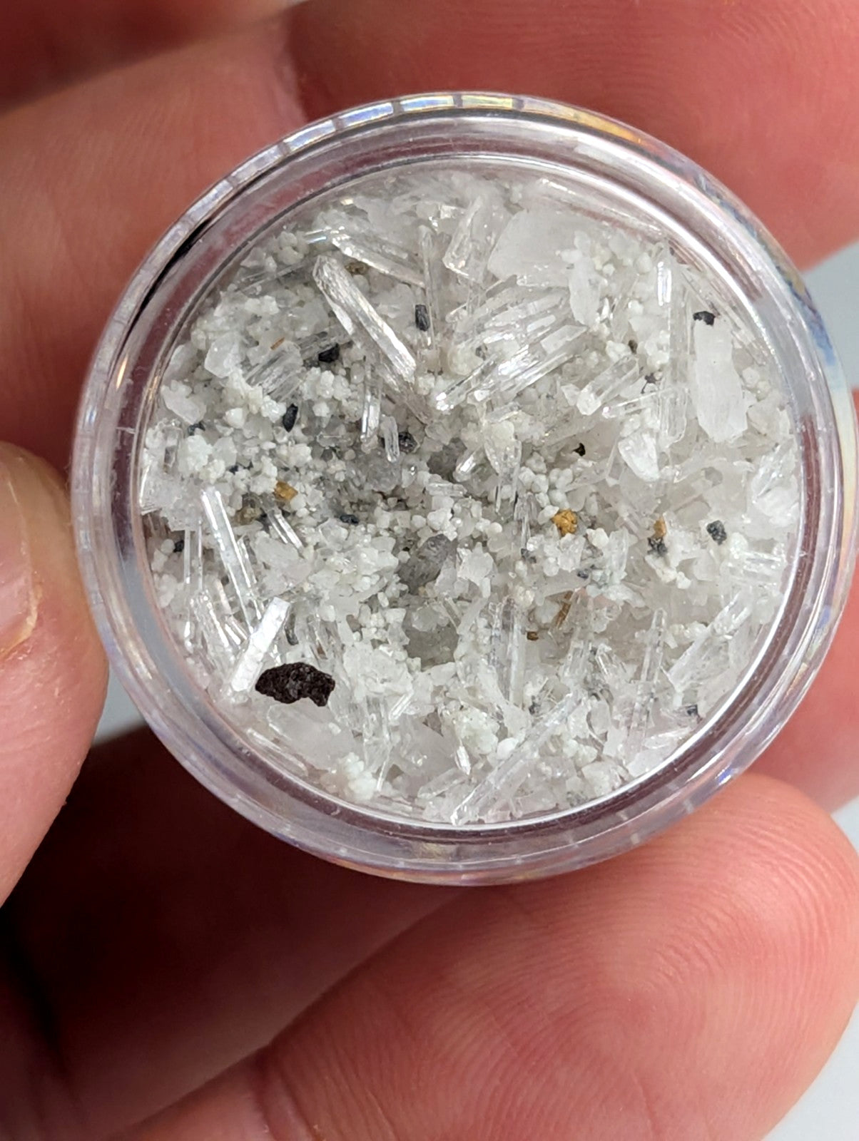 7+ grams of Solution Quartz Crystal Points + Cookeite, Jeffrey Quarry, Arkansas