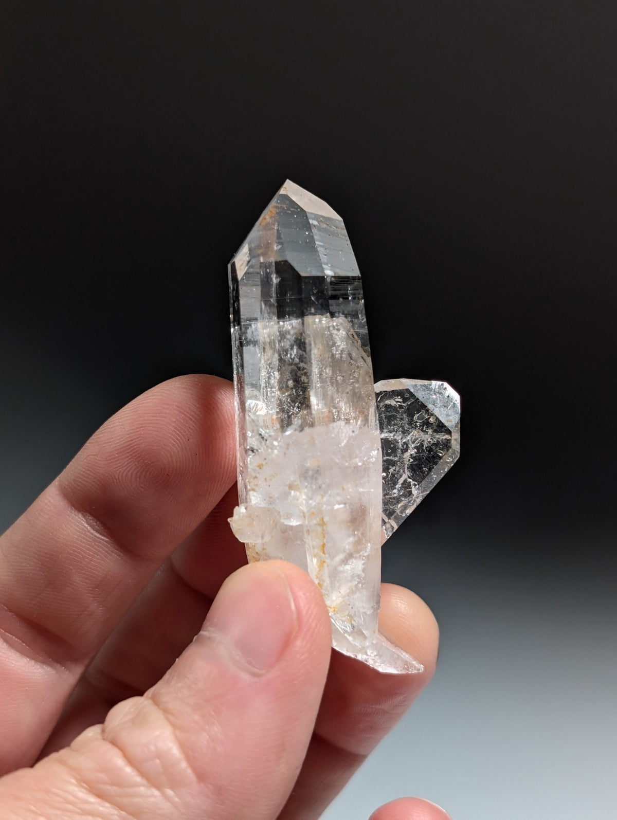 A+ Quartz Crystal Oddity w/ "Heart", Double Terminated, Garland County, Arkansas