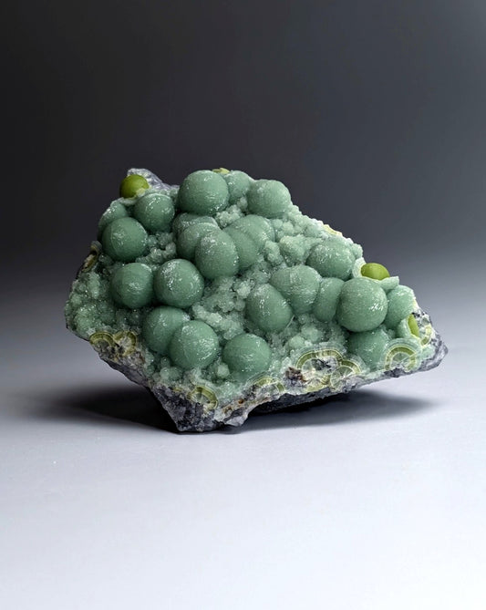 A+ Green Wavellite - Fantastic Old Stock - Mauldin Mountain, Arkansas, USA