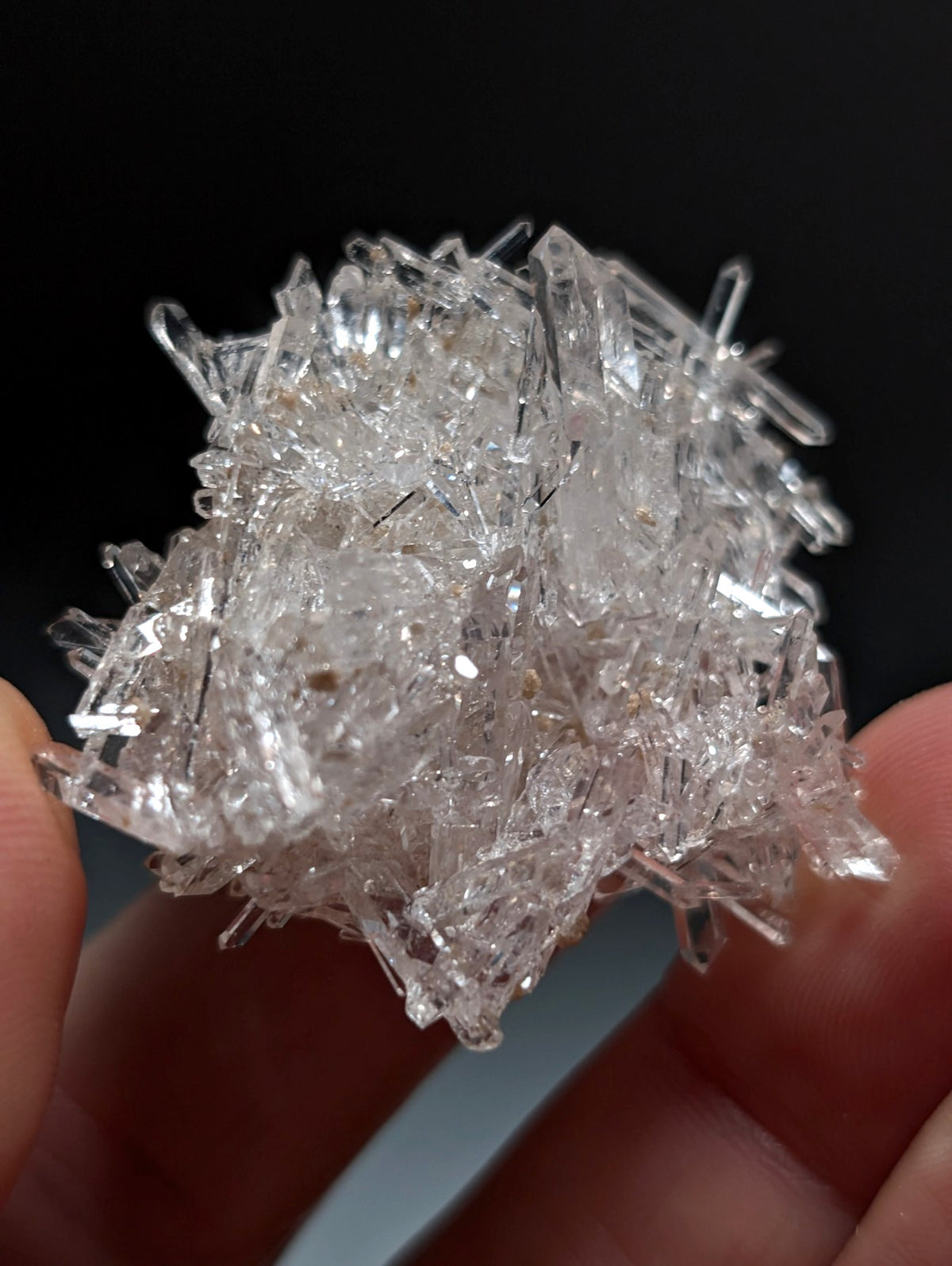 A++ Solution Quartz Burr w/ UV Reactive Cookeite, Jeffrey Quarry, Arkansas, RARE