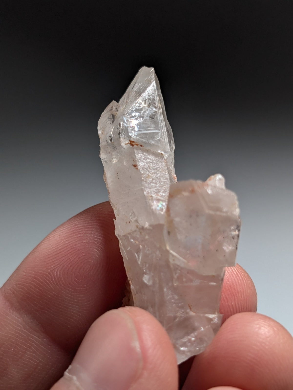 VERY unique Growth Interference Quartz Crystal - Montgomery County, Arkansas