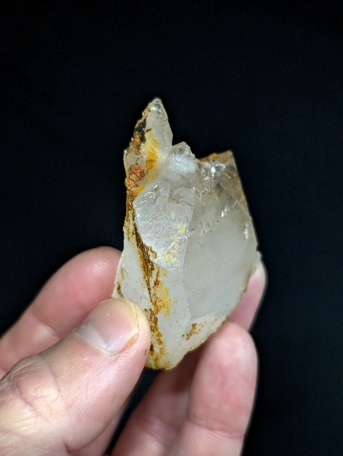 Unique Etched Quartz Crystal Point, Old Stock, Saline County, Arkansas