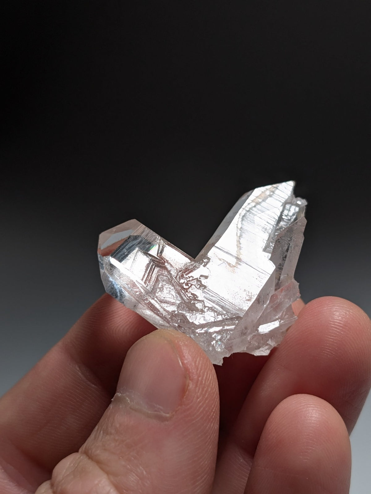 Japan Law Quartz Crystal, Collier Creek, Montgomery County, Arkansas, VERY RARE