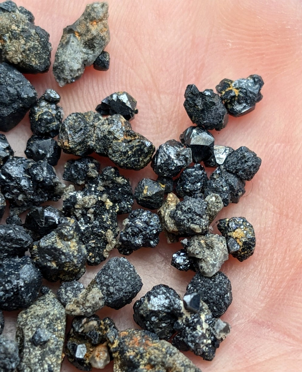 Micro Brookites + Smoky Quartz, Magnet Cove, Arkansas, Old Stock, 10+ gram set