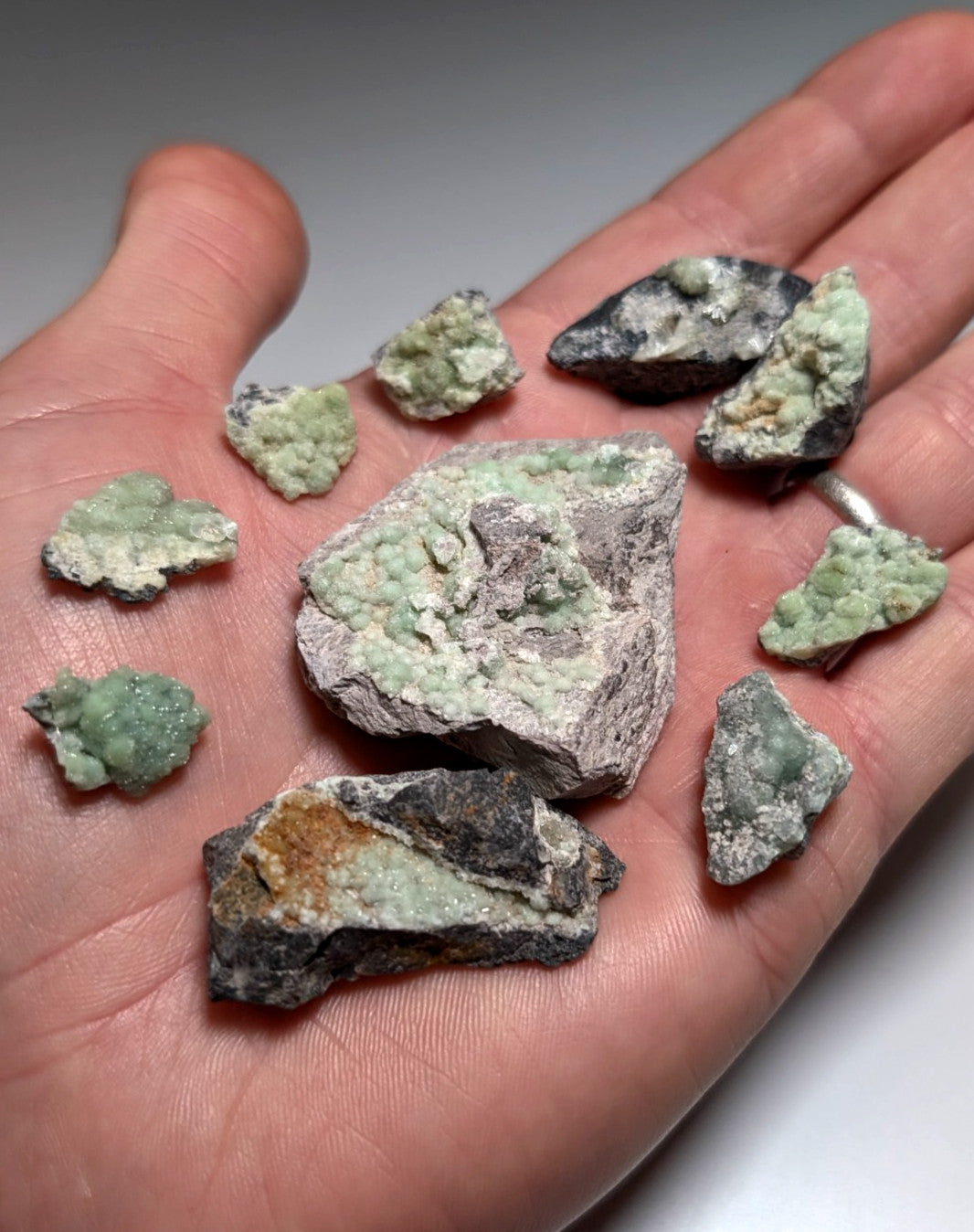 Set of 10 Wavellites - Fantastic Old Stock - Mauldin Mountain, Arkansas, ooak
