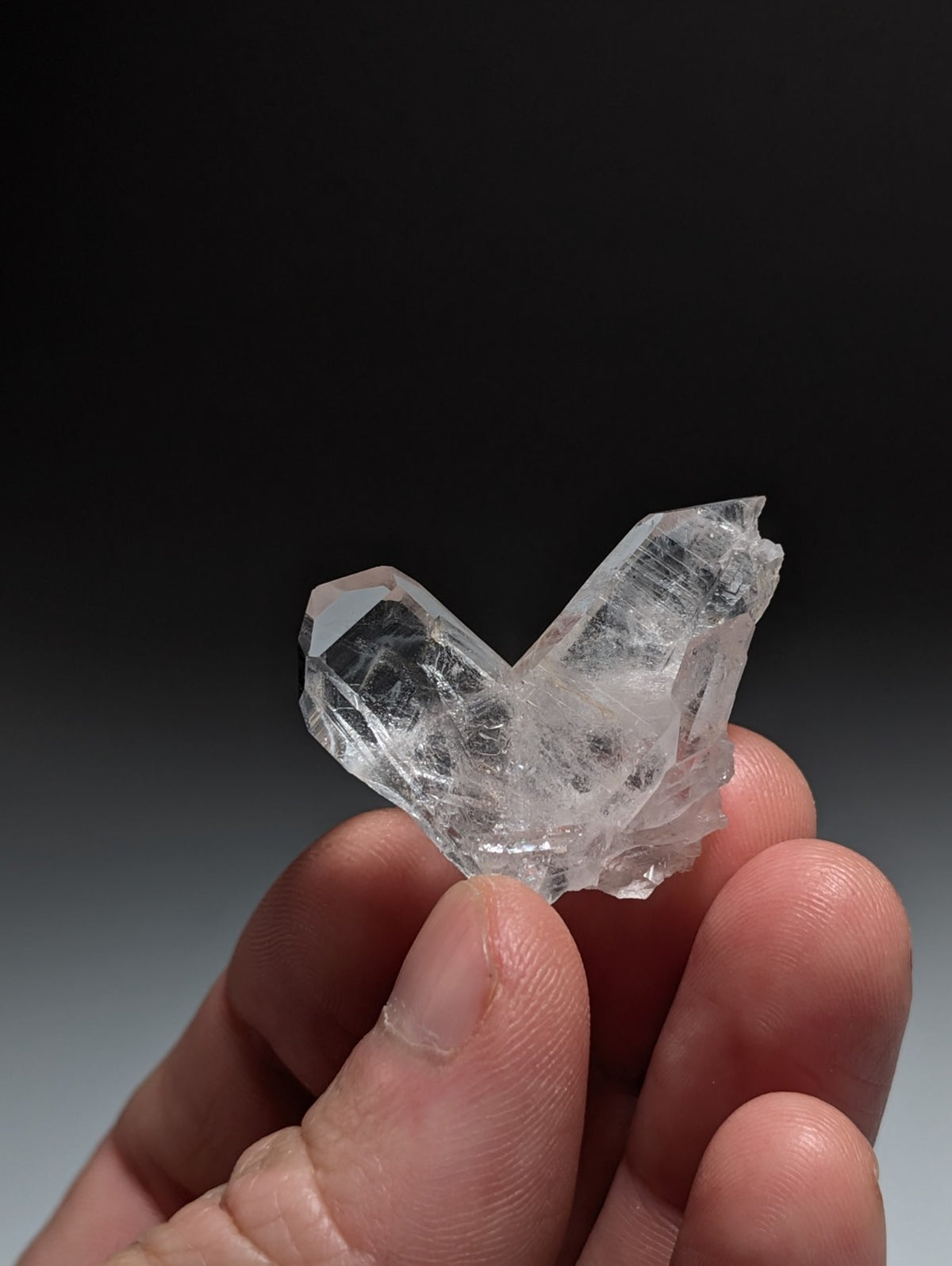 Japan Law Quartz Crystal, Collier Creek, Montgomery County, Arkansas, VERY RARE