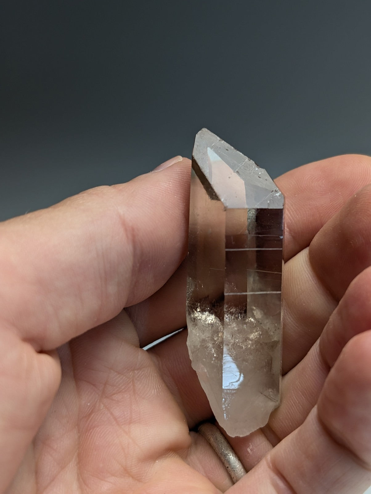 Natural Smoky Quartz Crystal w/ Very unique inclusions, Garland County, Arkansas