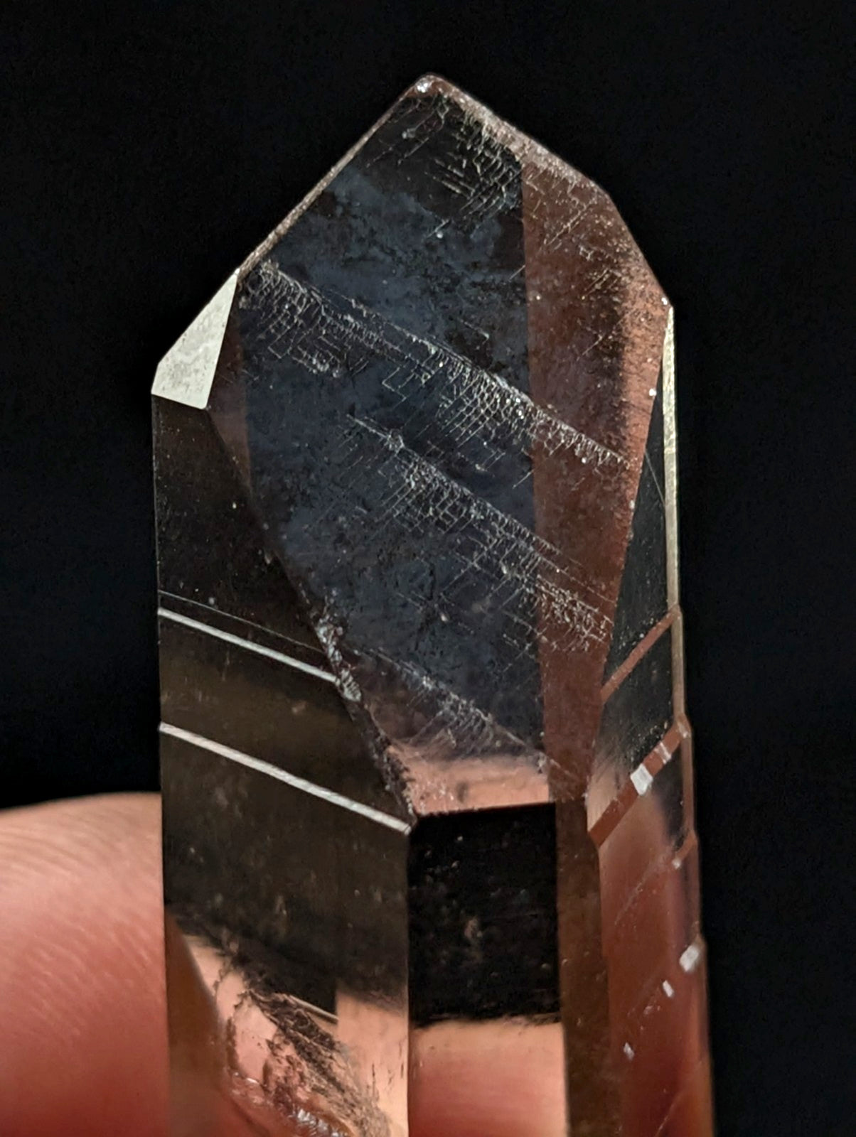 Natural Smoky Quartz Crystal w/ Very unique inclusions, Garland County, Arkansas