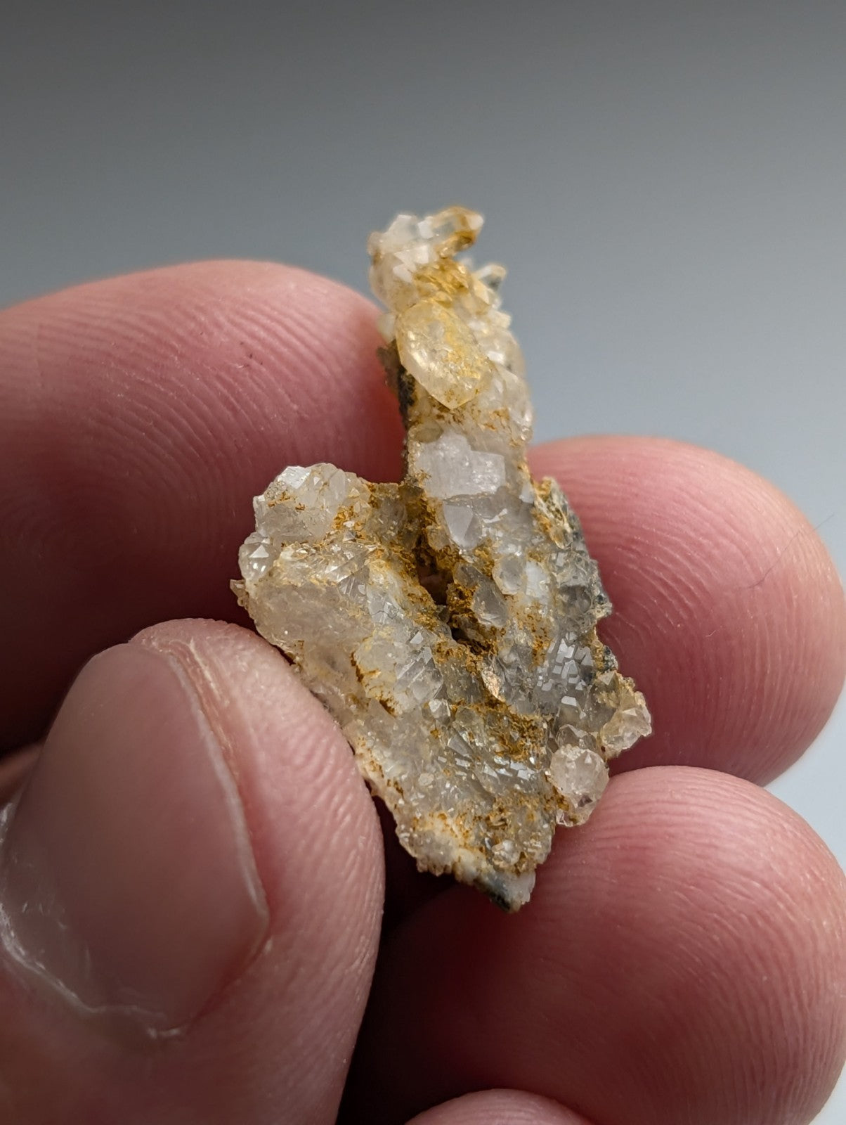 Set of 6 Arkansas Quartz Crystals w/ some Natural Iridescence, Unique & OOAK