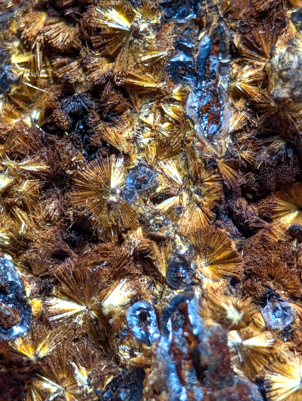 VERY RARE Strengite + Cacoxenite- Coon Creek, Polk County, Arkansas