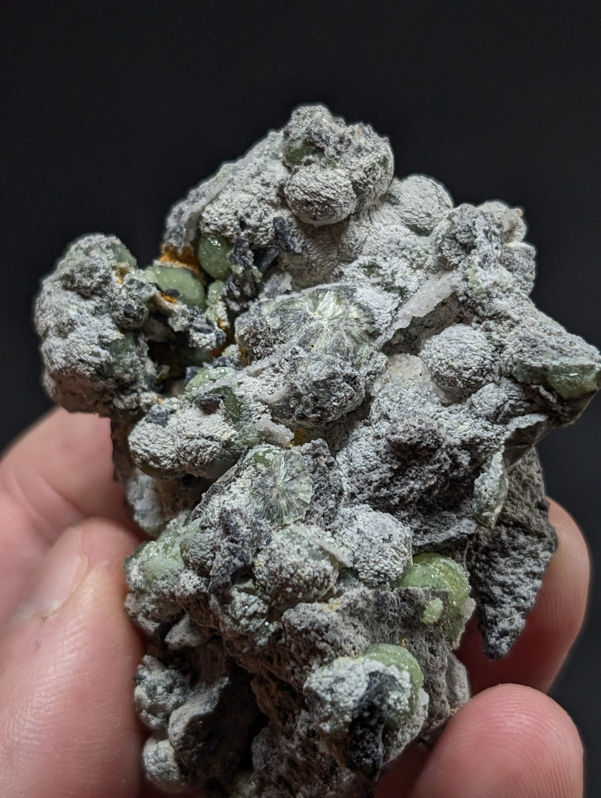 A+ Green Wavellite - Fantastic Old Stock - Mauldin Mountain, Arkansas, USA