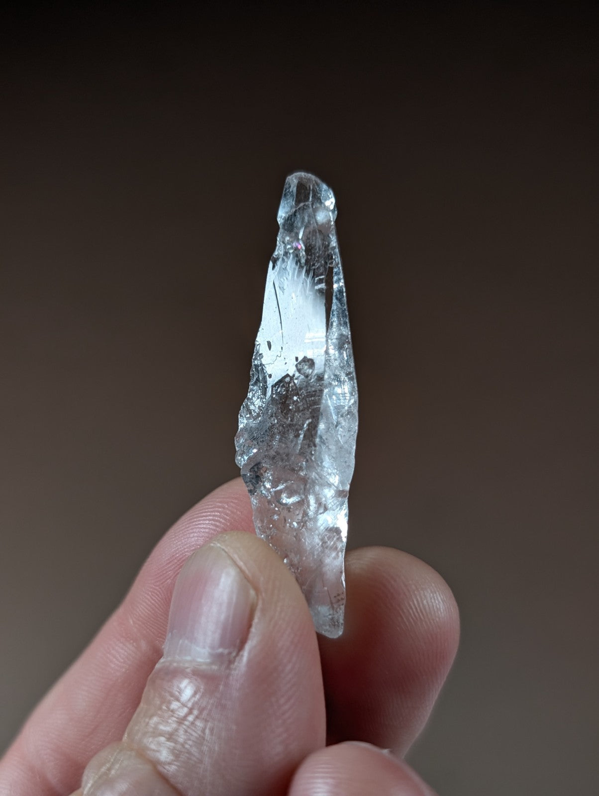 "Reverse Scepter" Quartz Crystal Point, Unique!, Garland County, Arkansas, USA