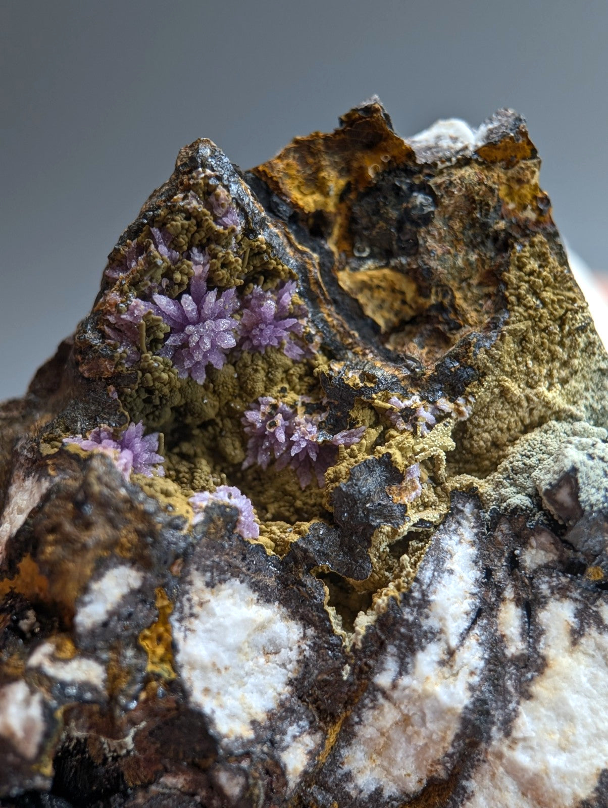 Super Rare Strengite + Kidwellite, etc, Coon Creek Mine, Polk Co, Arkansas, A+++