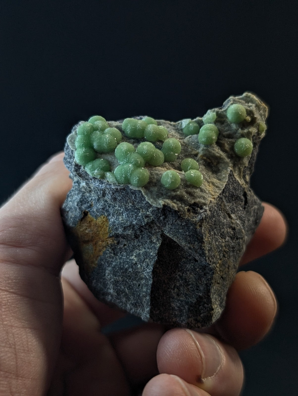 A+++ Green Wavellite - Fantastic Old Stock - Mauldin Mountain, Arkansas, USA