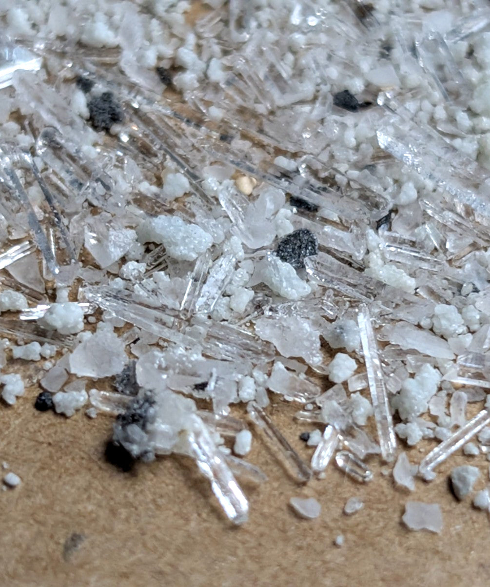 7+ grams of Solution Quartz Crystal Points + Cookeite, Jeffrey Quarry, Arkansas