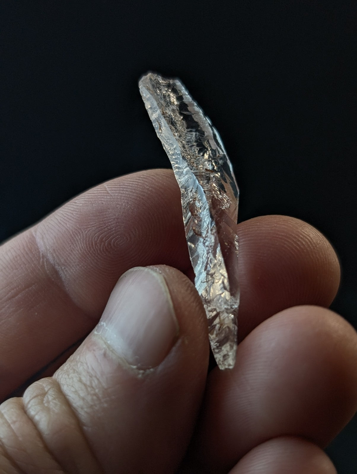 VERY Unique Optical Etched Quartz Crystal, Garland County, Arkansas, USA, A+