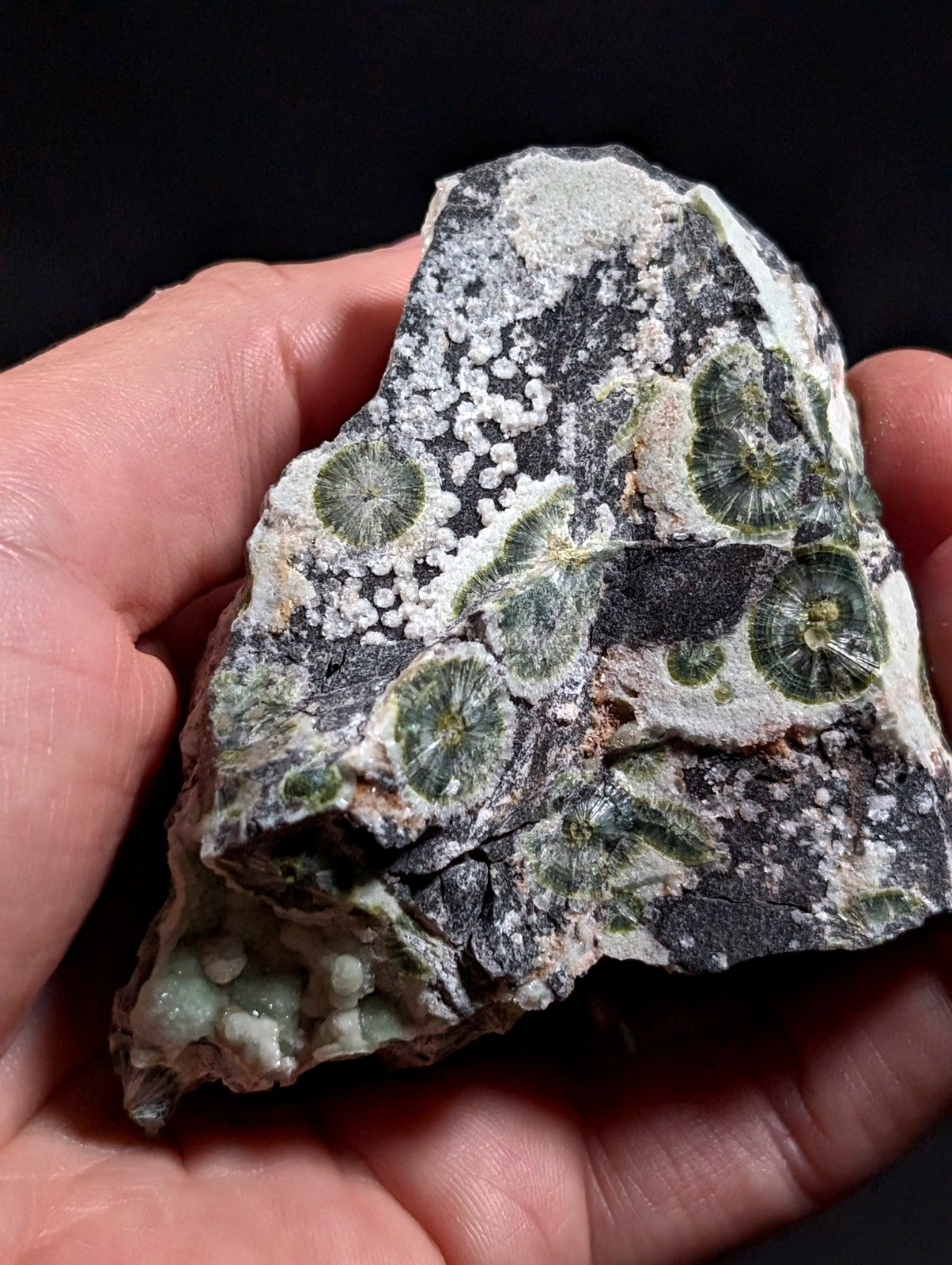 A+++ UV Reactive Wavellite -Old Stock- Mauldin Mountain, Arkansas, USA, RARE!