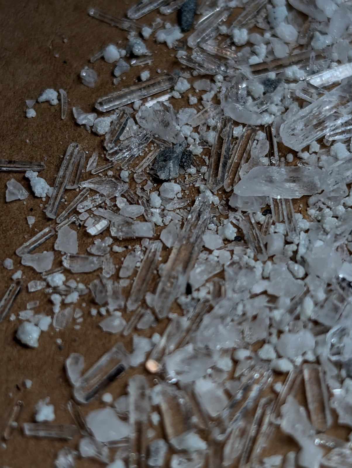 8+ grams of Solution Quartz Crystal Points + Cookeite, Jeffrey Quarry, Arkansas