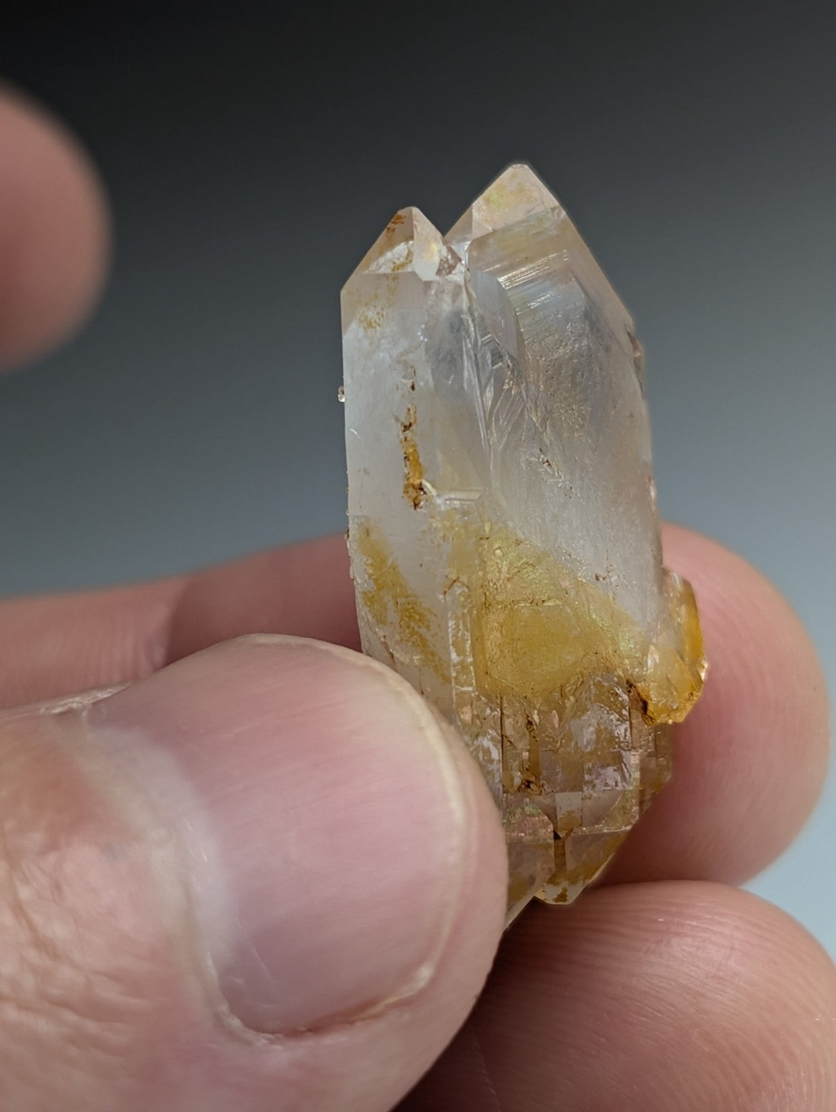 Unique Quartz Crystal Point w/ DT form, Garland County, Arkansas, USA