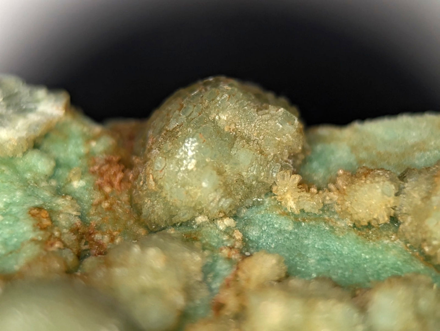 A+ Wavellite on Variscite - 1960s Old Stock - Garland County, Arkansas - RARE!!