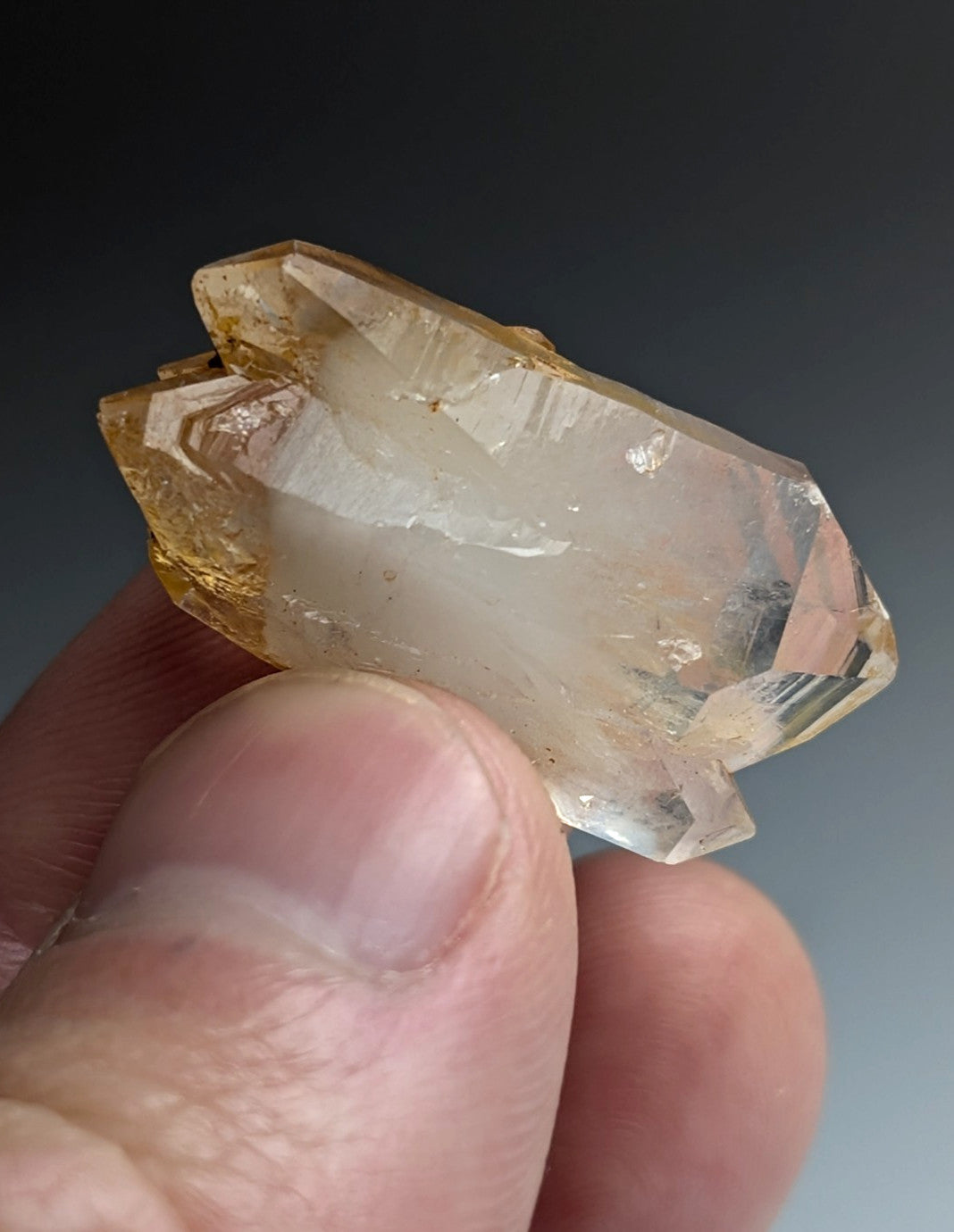 Unique Quartz Crystal Point w/ DT form, Garland County, Arkansas, USA