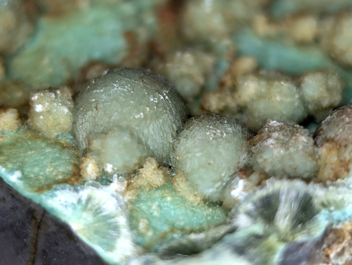 A+ Wavellite on Variscite - 1960s Old Stock - Garland County, Arkansas - RARE!!