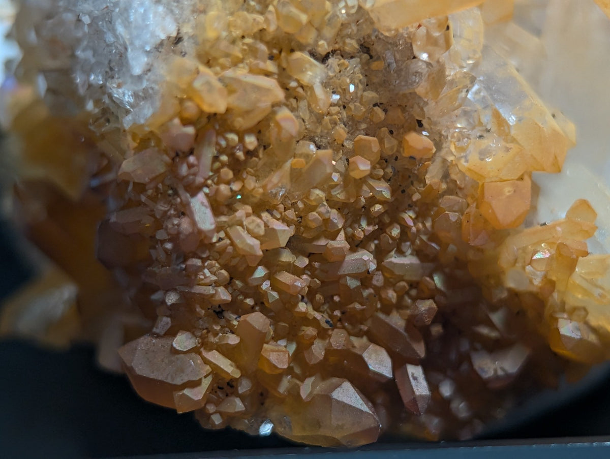 Pyramid Quartz Crystal Cluster, w/ photo case/mount, Montgomery County, Arkansas
