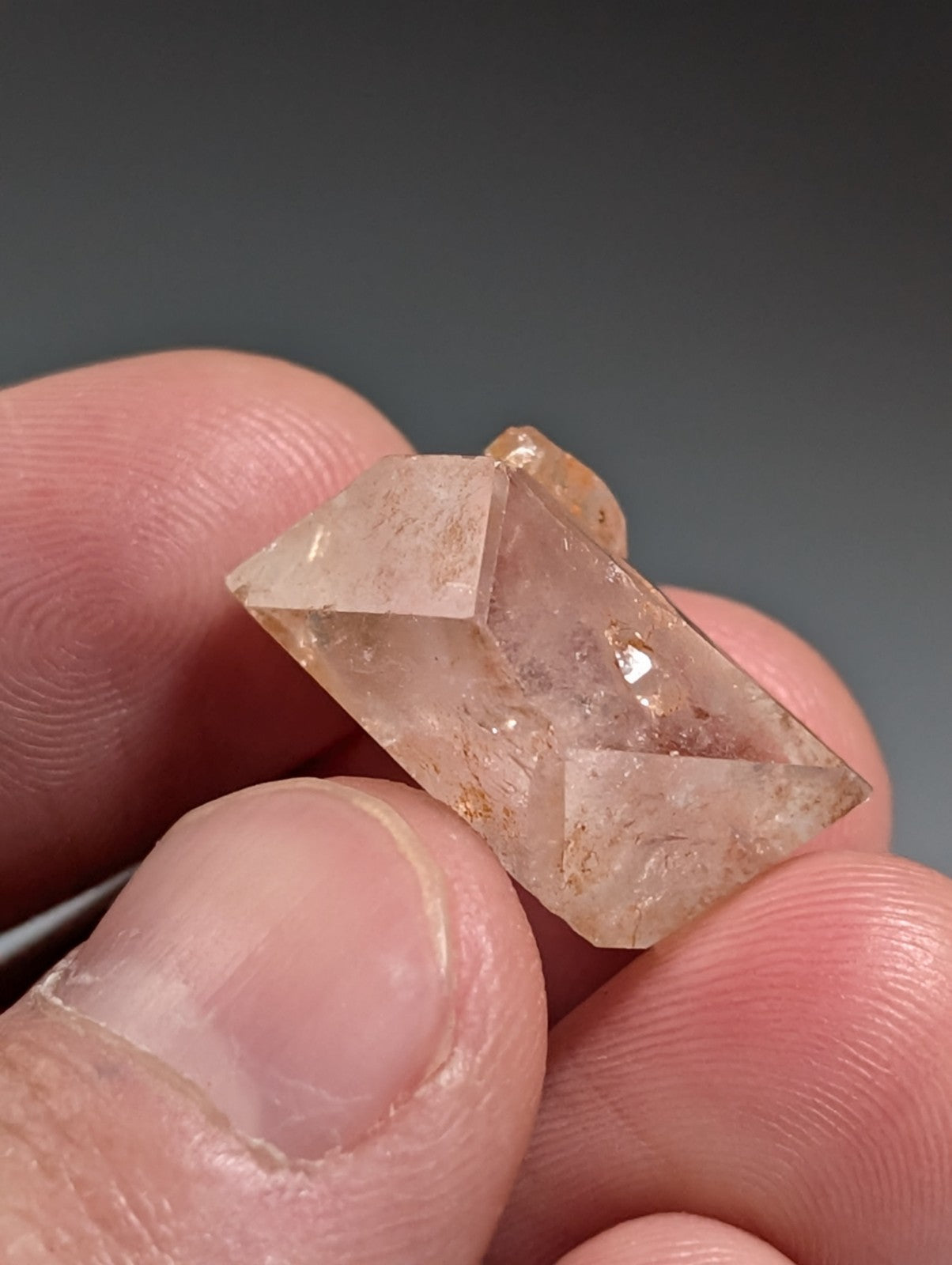 Double Terminated "Arkimer" Quartz Crystal Point, Garland County, Arkansas